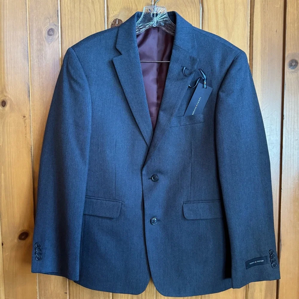 NWT TOMMY HILFIGER Blue Gibbs Blazer Jacket (S38) - Picture 3 of 17